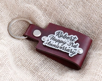 Leather keychains