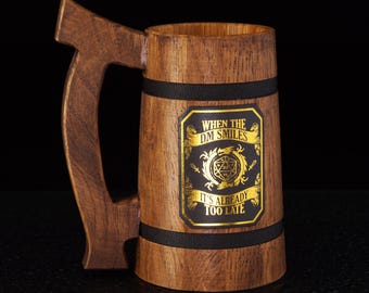 Personalized Beer Mug for Gamers, Dungeons and Dragons, Dungeon Master Mug, DnD Player, I am DM that's why,  Gift for Him, Gift for Her