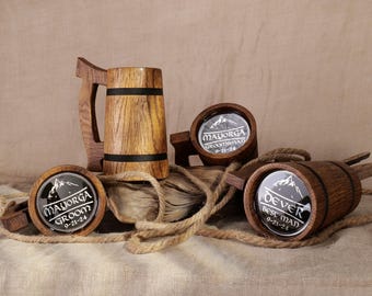 Personalized Beer Mugs, Gift for Groomsman & Best Man, Customized Beer Stein for Men, Groomsmen Beer Mugs, Groomsmen Proposal, Wedding Gift