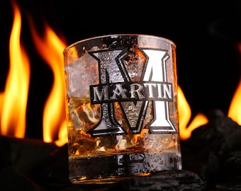Whiskey Glass Custom, Wedding Shot Glass with Monogram, Corporate Gift With Logo Whiskey Glass, Personalized Groomsmen Glass, Best Man gift