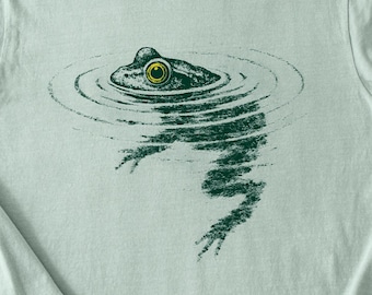 Frog Swimming T-Shirt | Funny Animal Graphic Tee