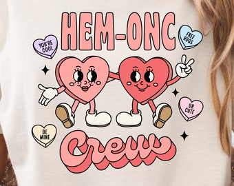 Camiseta de Hem Onc Crew: regalo de San Valentín para enfermeras