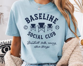 Baseline Social Club Baseball Shirt: Comfort Colors Tee
