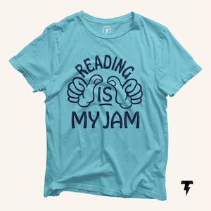 Reading is My Jam Shirt, Book Lover Gift, Librarian Tee, Library Shirt, Reading Teacher, Bookish, Funny Book Lover Shirt, Reader Gift