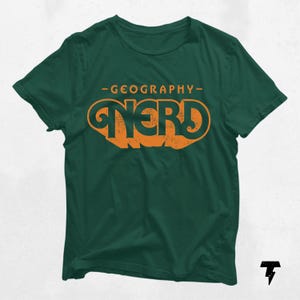Maglietta Geography Nerd / Divertente regalo per geografi / Perfetto per amanti e insegnanti di geografia / Abbigliamento fantastico per gli appassionati di mappe