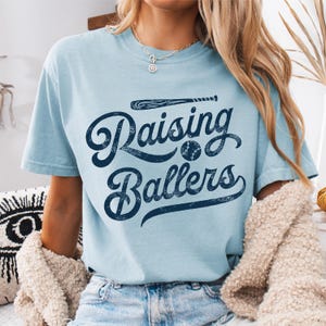 Raising Ballers Baseball T-Shirt - Comfort Colors Tee