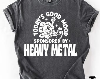 Heavy Metal Music Shirt: Comfort Colors Rock Music Tee