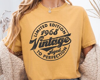 Vintage 1968 Birthday Shirt: 57th Birthday Gift