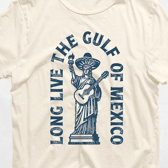 Gulf of Mexico Shirt: Statue of Liberty Mariachi Guitar, Patriotic Apparel