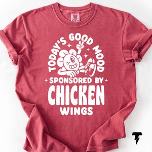 Chicken Wings T-Shirt: Comfort Colors Foodie Tee, Game Day Apparel