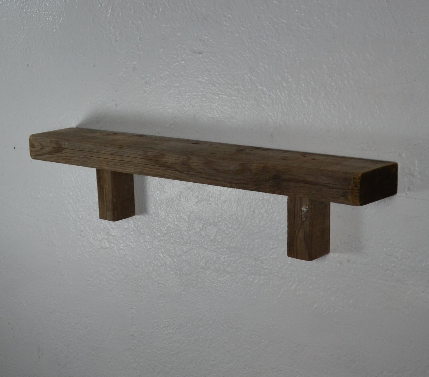 Small rustic reclaimed wood wall shelf 22 wide 3.5 deep Etsy