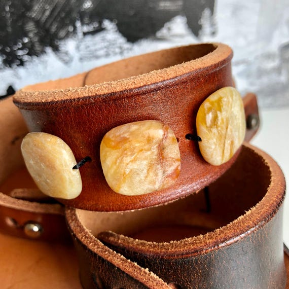 Boho leather jewelry deals