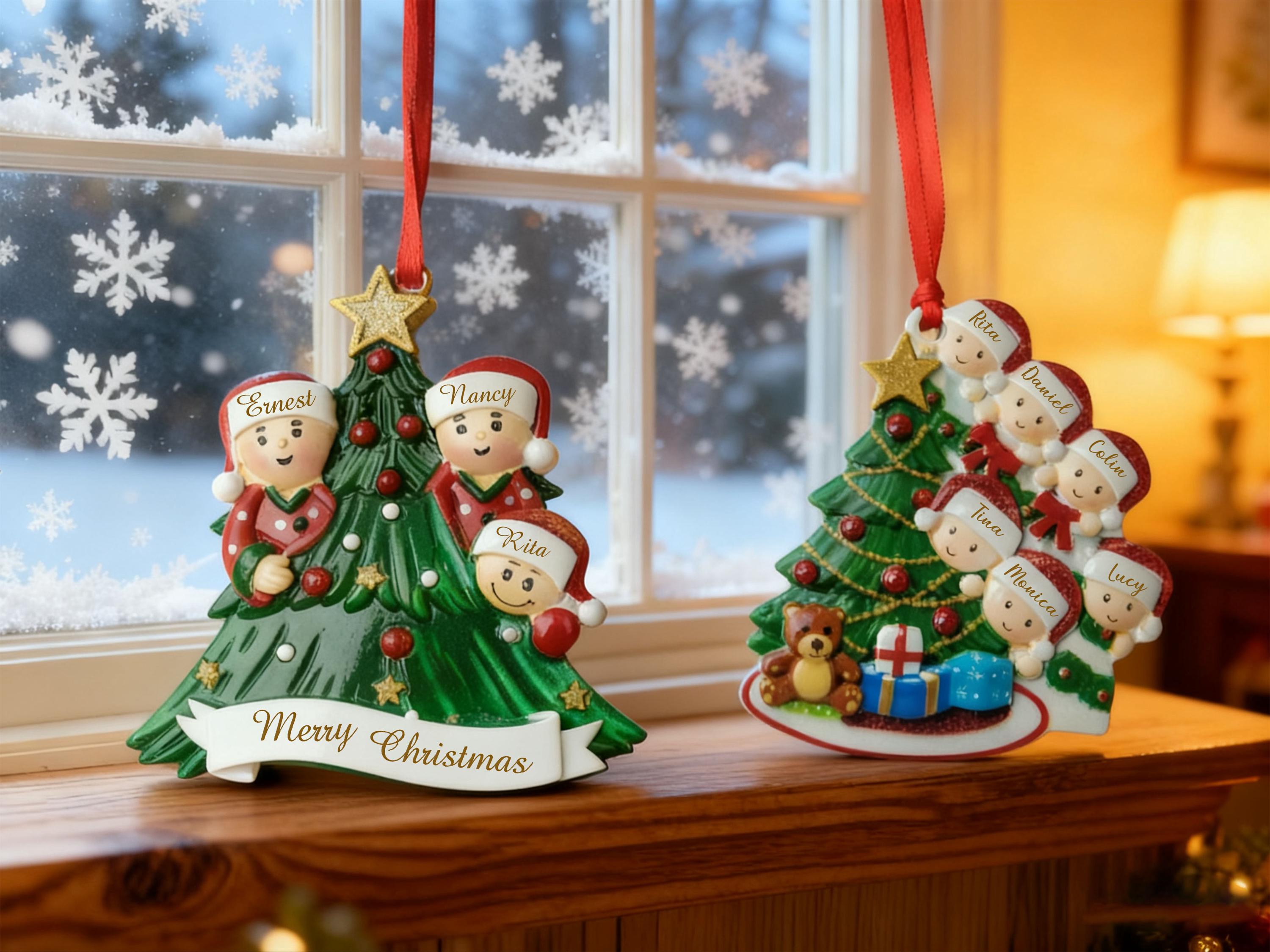 10 Pcs Mini Ornements De Résine Noël Micro Paysage Mousse Succulente En Pot Sapin De Noel - Arbre De Noel Decoration De Noel - Maison