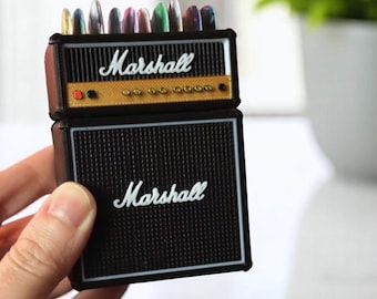 magnetische Plektrum Tasche Mini Gitarre Amp Plektrum Organizer Halter Gitarre Geschenke