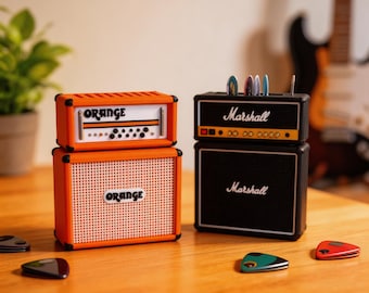 Estuche magnético para púas de guitarra, mini organizador de púas para amplificador de guitarra, regalos para guitarristas