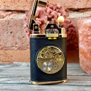 最新入荷 RARE Refillable Gaz Wooden Barrel Lighter, Collectible コレクション