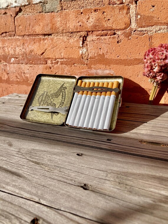 Vintage Harley-davidson Cigarette Case Engraved Retro Zippo Collection Chic  Luxury Personalized Gift Home Art Unique Cigarette Cigar Ads Old