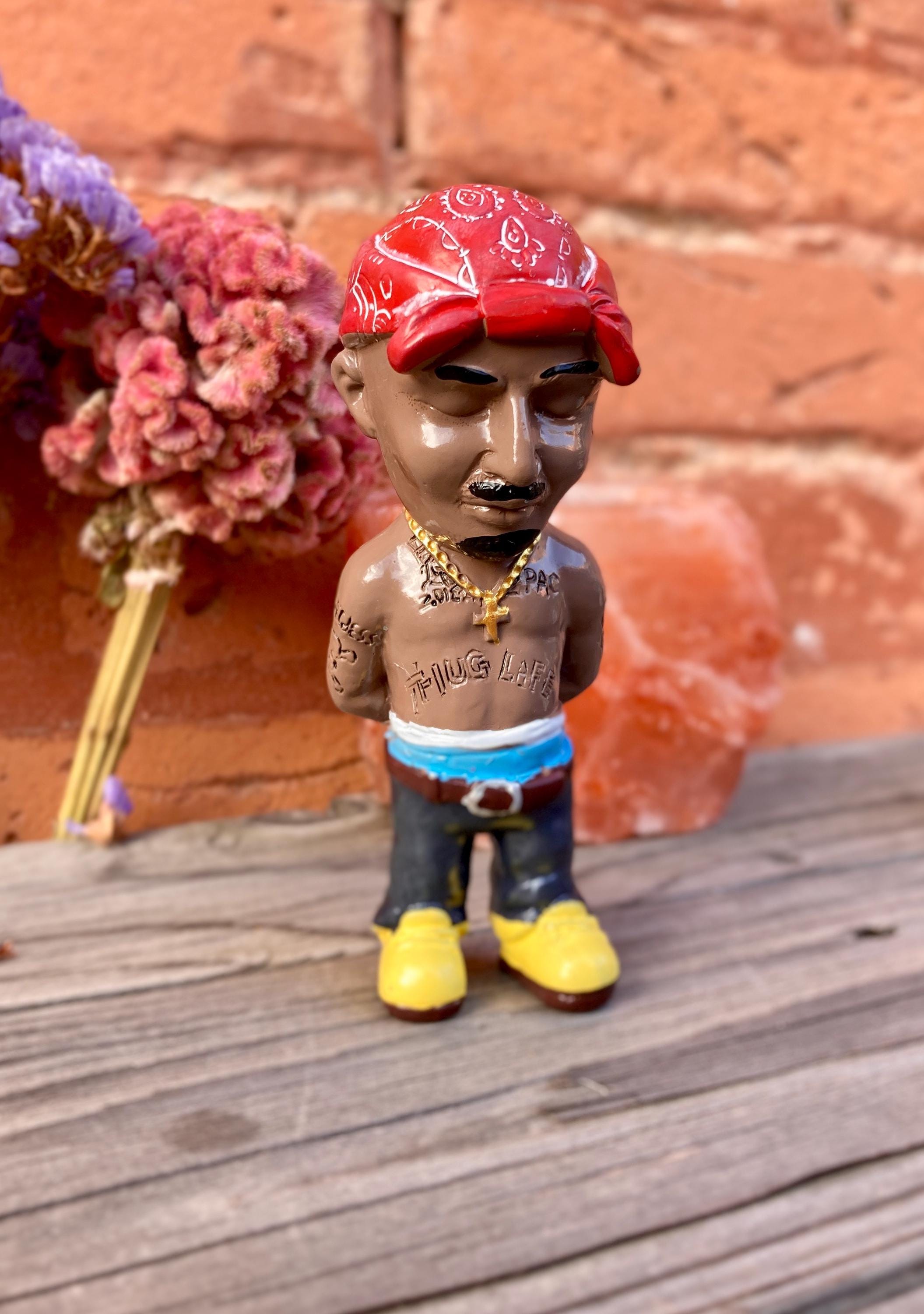ハンドメイド 2Pac フィギュア コレクターアイテム 彫像 ヒップホップ