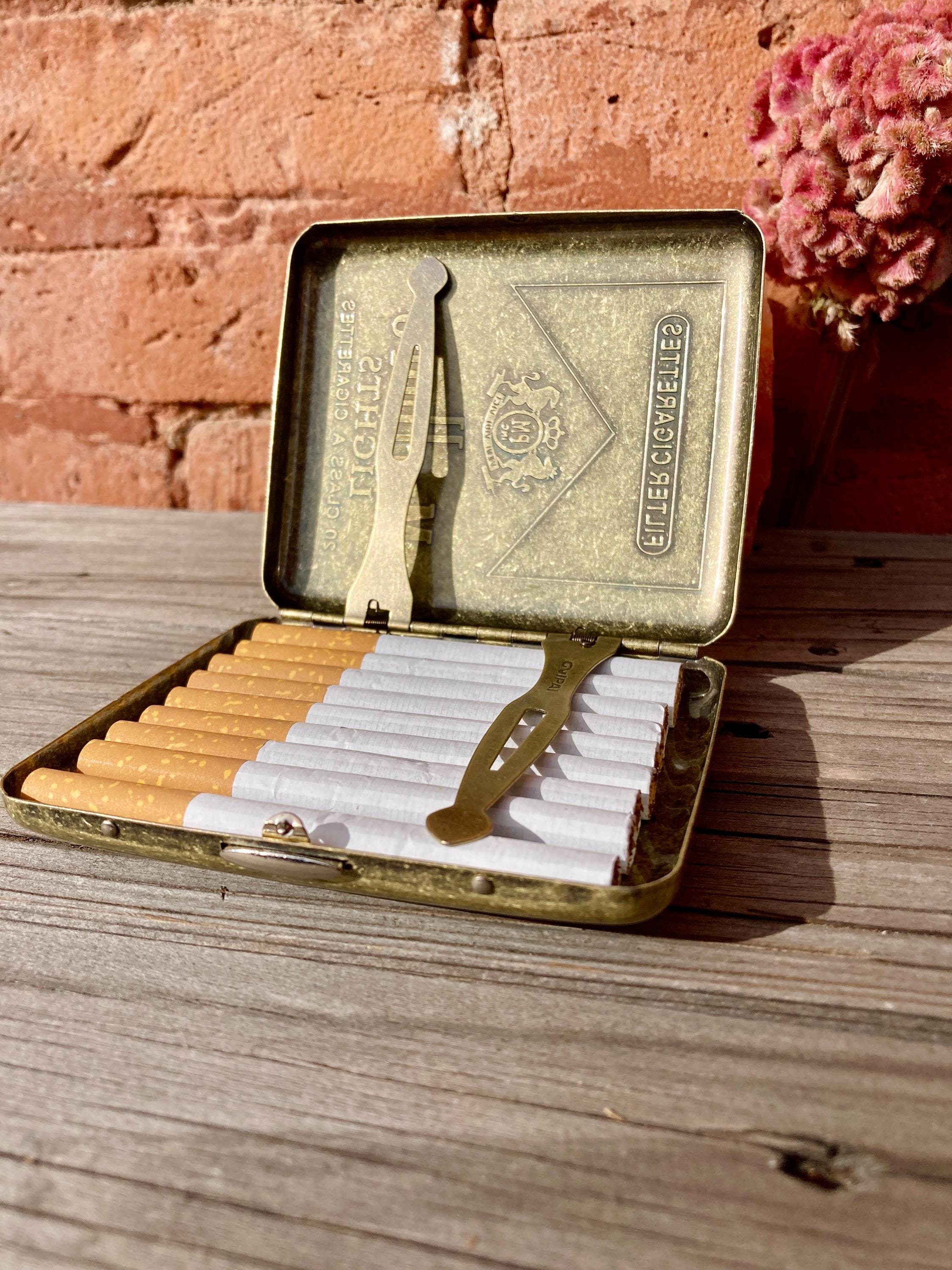Vintage Engraved Marlboro Cigarette Case Retro Camel Zippo Collection Chic  Luxury Personalized Gift Home Art Unique Cigarette Cigar Ads Old