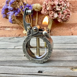 Lighter Steampunk Nautical Porthole Vintage Windproof Oil Lighter Unique Gift Collectible Gift for Men Collectors Enthusiasts