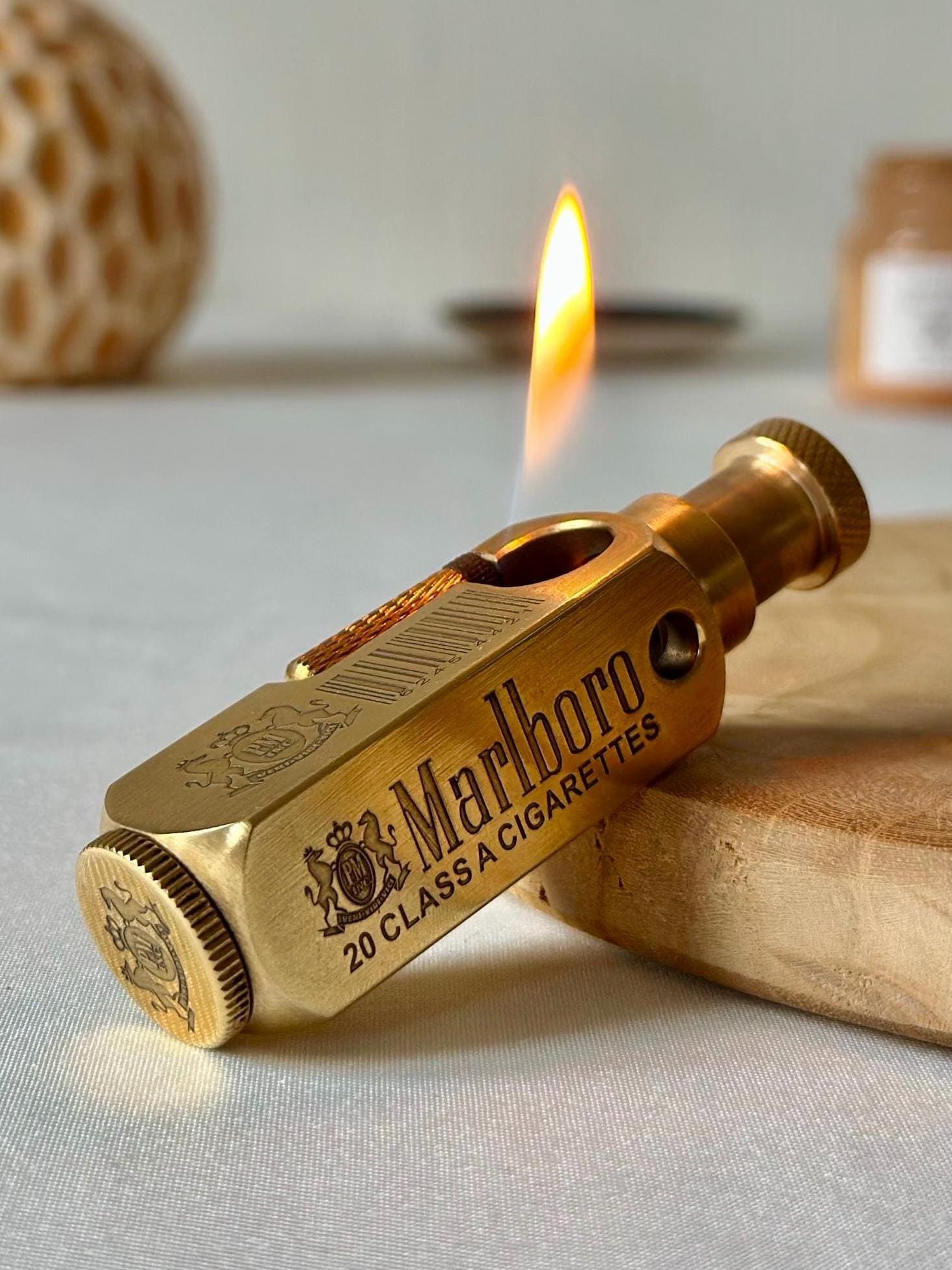 ヴィンテージ マルボロ ライター 刻印入り キャメル タバコ 防風