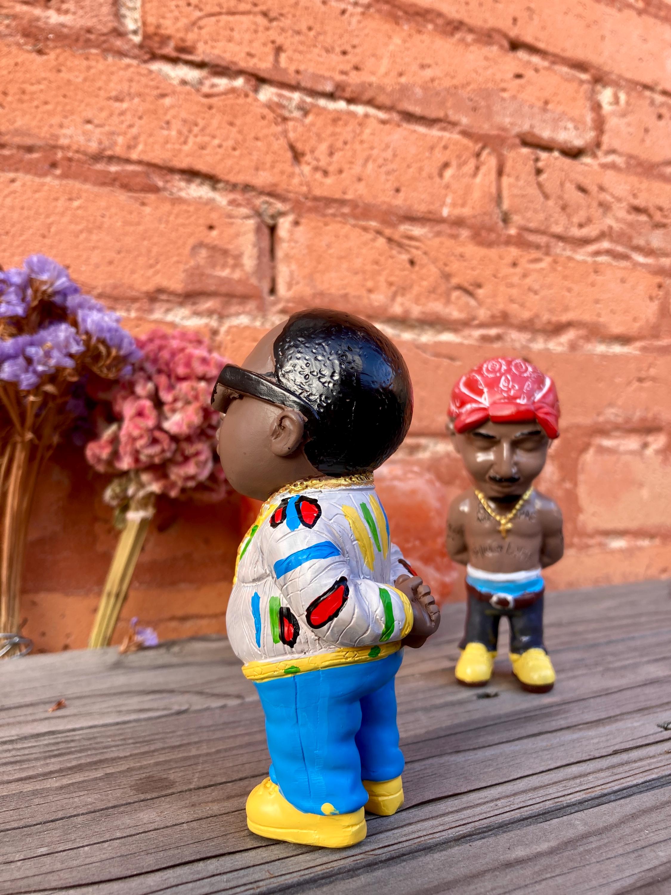 ハンドメイド 2Pac フィギュア コレクターアイテム 彫像 ヒップホップ