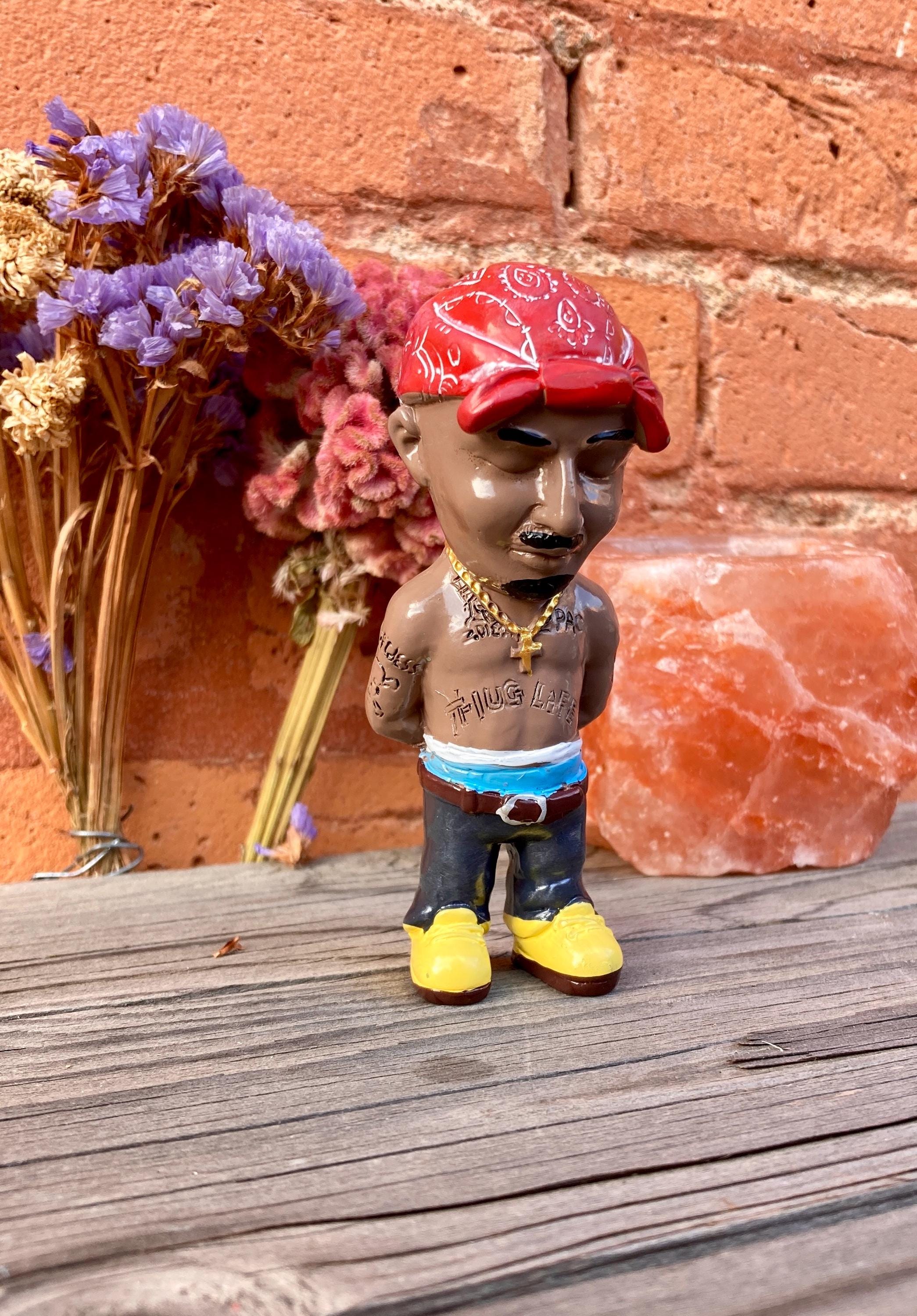 ハンドメイド 2Pac フィギュア コレクターアイテム 彫像 ヒップホップ