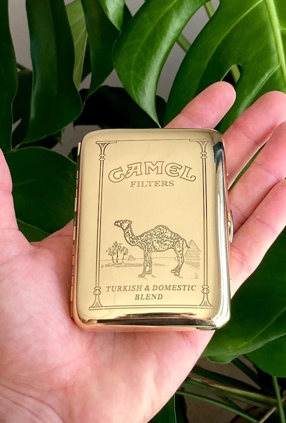 Vintage Engraved Camel Cigarette Case Retro Marlboro Zippo
