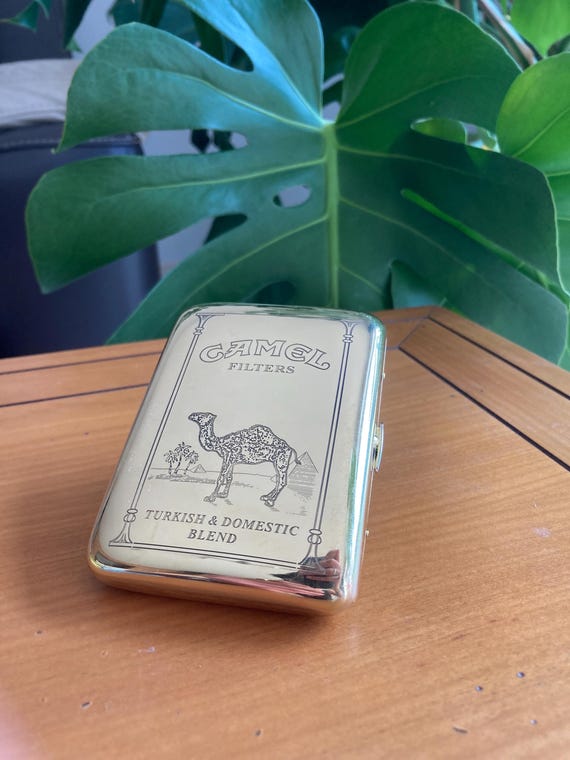 Vintage Engraved Camel Cigarette Case Retro Marlboro Zippo