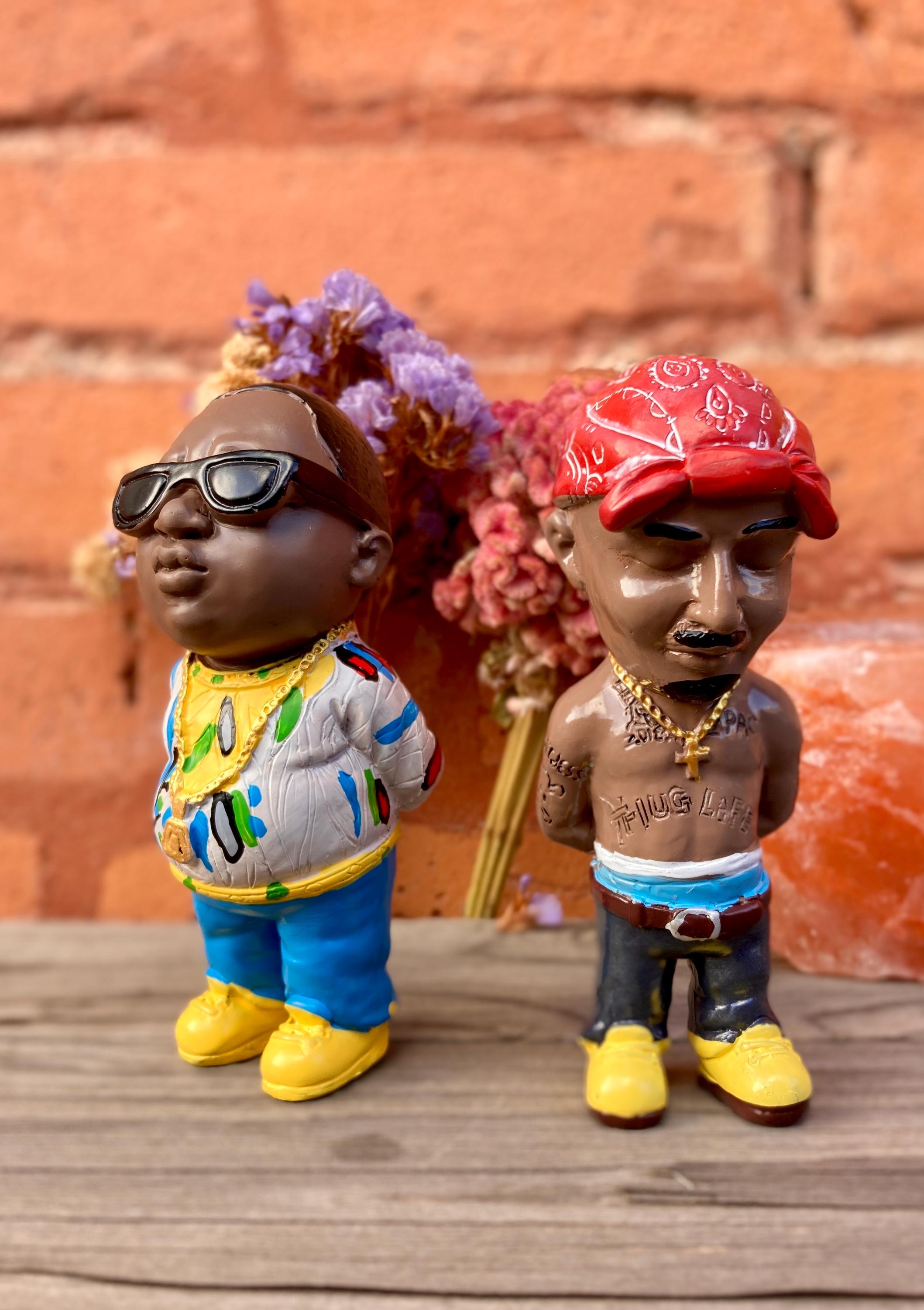 ハンドメイド 2Pac フィギュア コレクターアイテム 彫像 ヒップホップ