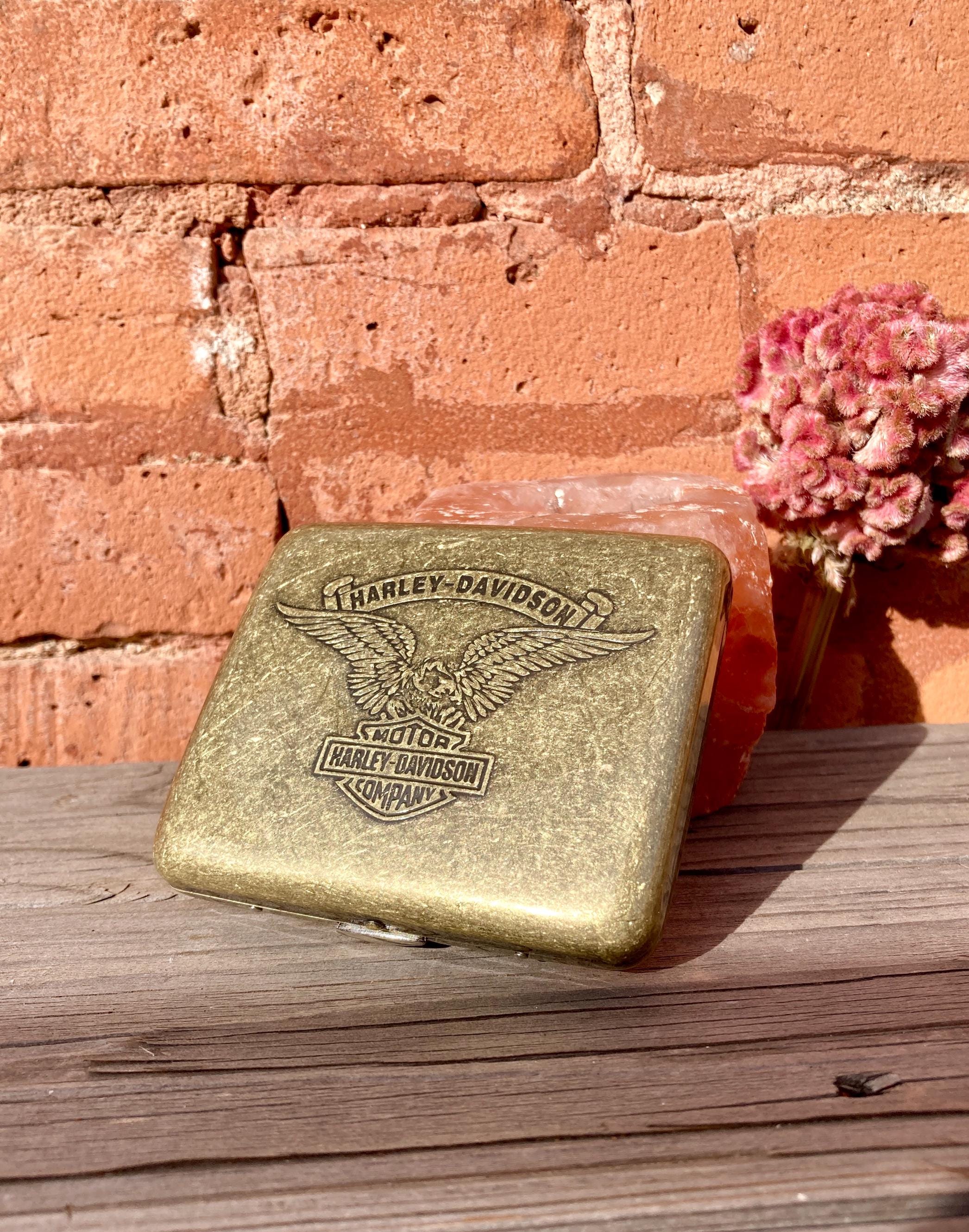 Vintage Harley-davidson Cigarette Case Engraved Retro Zippo Collection Chic  Luxury Personalized Gift Home Art Unique Cigarette Cigar Ads Old