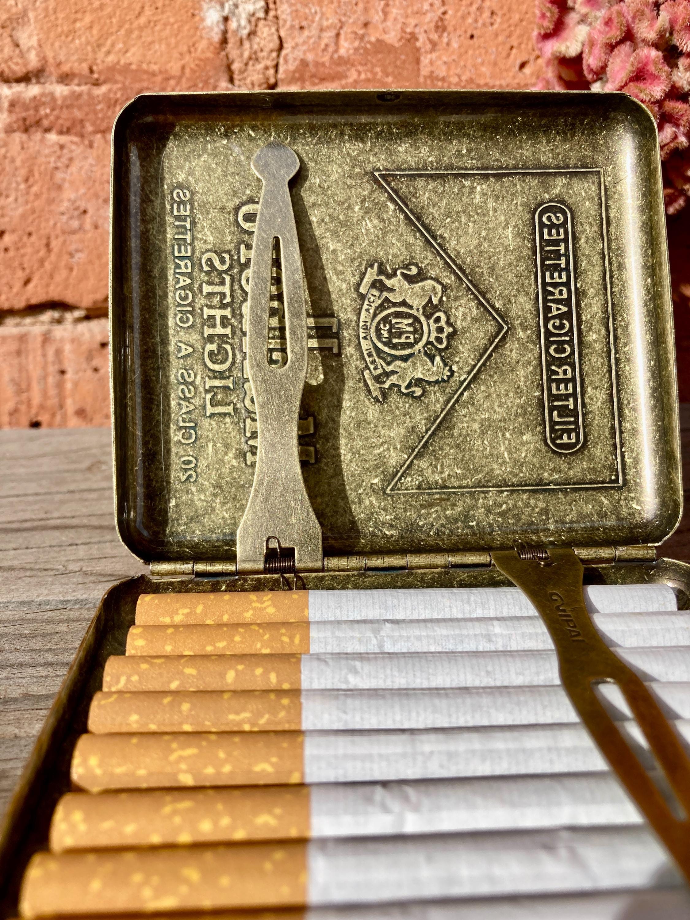 Vintage Engraved Marlboro Cigarette Case Retro Camel Zippo Collection Chic  Luxury Personalized Gift Home Art Unique Cigarette Cigar Ads Old