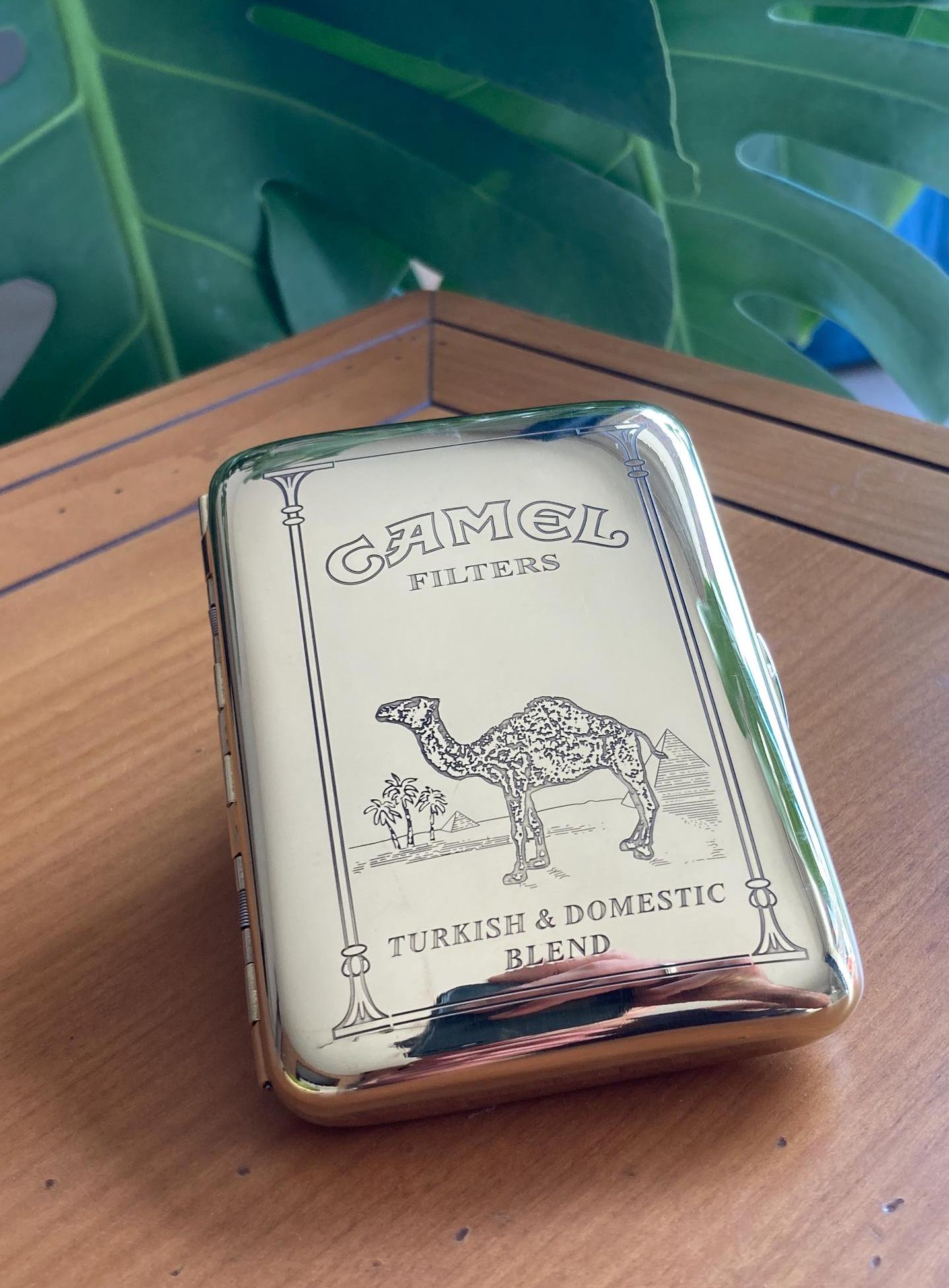 Vintage Engraved Camel Cigarette Case Retro Marlboro Zippo Collection Chic  Luxury Personalized Gift Home Art Unique Cigarette Cigar Ads Old