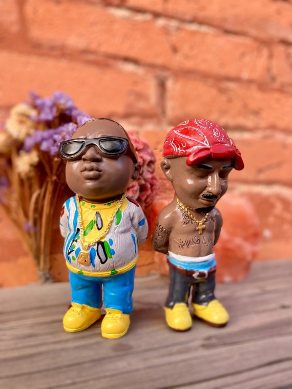 ハンドメイド 2Pac フィギュア コレクターアイテム 彫像 ヒップホップ