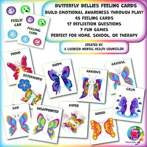 Feeling Cards Deck - 45 Cards and 7 Games for Emotional Exploration