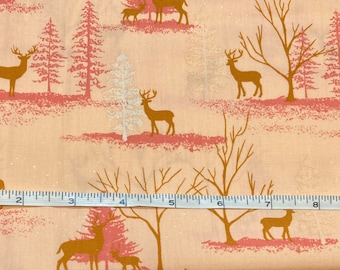 SALE! Art Gallery Woven Fabric Deer in Winterland 1 yard