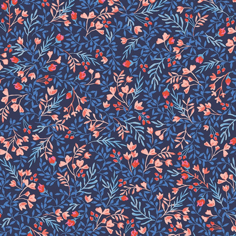 SALE Art Gallery Knit Fabric Floral No.9 Bold 1 yard image 2