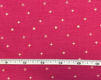 SALE! Art Gallery Woven Fabric  Starry Sky Pink  1 yard