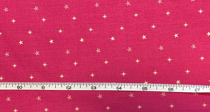 SALE Art Gallery Woven Fabric Starry Sky Pink 1 yard image 1