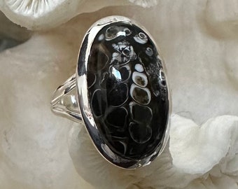 Beautiful Turtella Jasper Ring Size 7