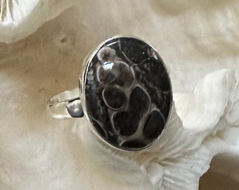 Beautiful Turtella Jasper Ring Size 9