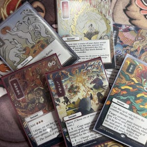 Japanese Mystical Archive Translation Sleeves - English Overlay for SOA MTG Cards, 65 Designs, Choose Your Card