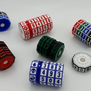 Magnetischer Spindown Counter | 3D-gedruckter Click-Track Life- & Token-Zähler | Modularer MTG Game Tracker mit zufriedenstellenden Ratschenklicks