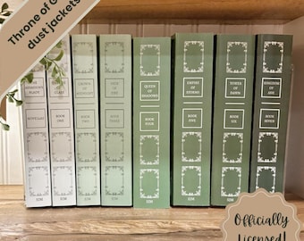 Sobrecapas para livros de capa dura "Throne of Glass", inspiração vintage - oficialmente licenciadas (download digital)