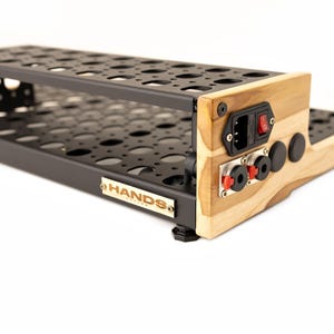 Pedalboard VTX + Riser Natural Teak - Hands Custom