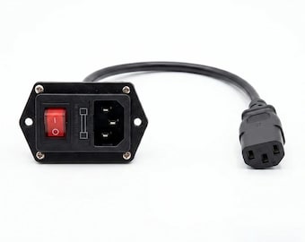 IEC Power Module for Hands Custom Pedalboard - Integrated ON/OFF Switch