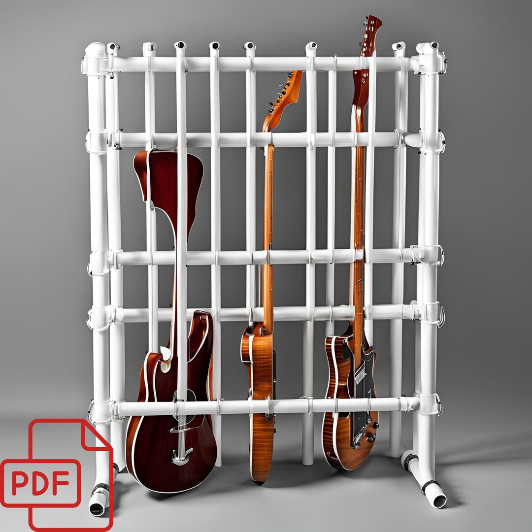 DIY PVC Guitar Rack Design a Wonderful Stand With Your Own
