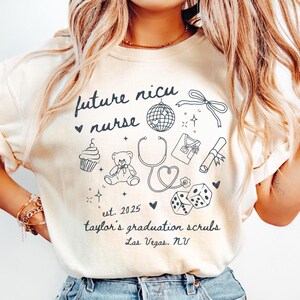 NICU Nurse Shirt Graduation Nurse Gifts RN Nurse Gift Custom Registered Nurse Sweatshirt With Name Nursing Student Shirt nursing school