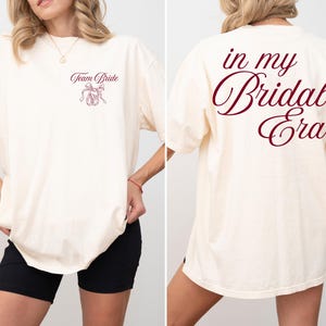 In My Bridal Era Shirt Custom Oversized Tee Future Mrs Comfort Colors® Engagement Gift for Her Bride to Be Wedding Planning Shirt Bride Tee