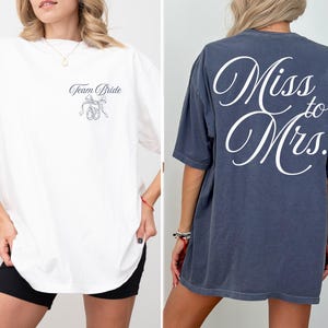 Custom Engaged Shirt Bride to Be Comfort Colors® Tee Future Last Name Shirt Oversized Bridal Shower Gift Personalized Engagement Tee